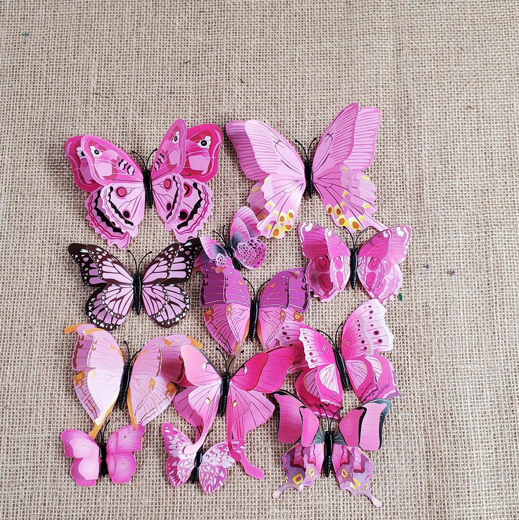 3D Butterfly Wall Decals: DIY Removable PVC Wedding Decor (12pcs/set)